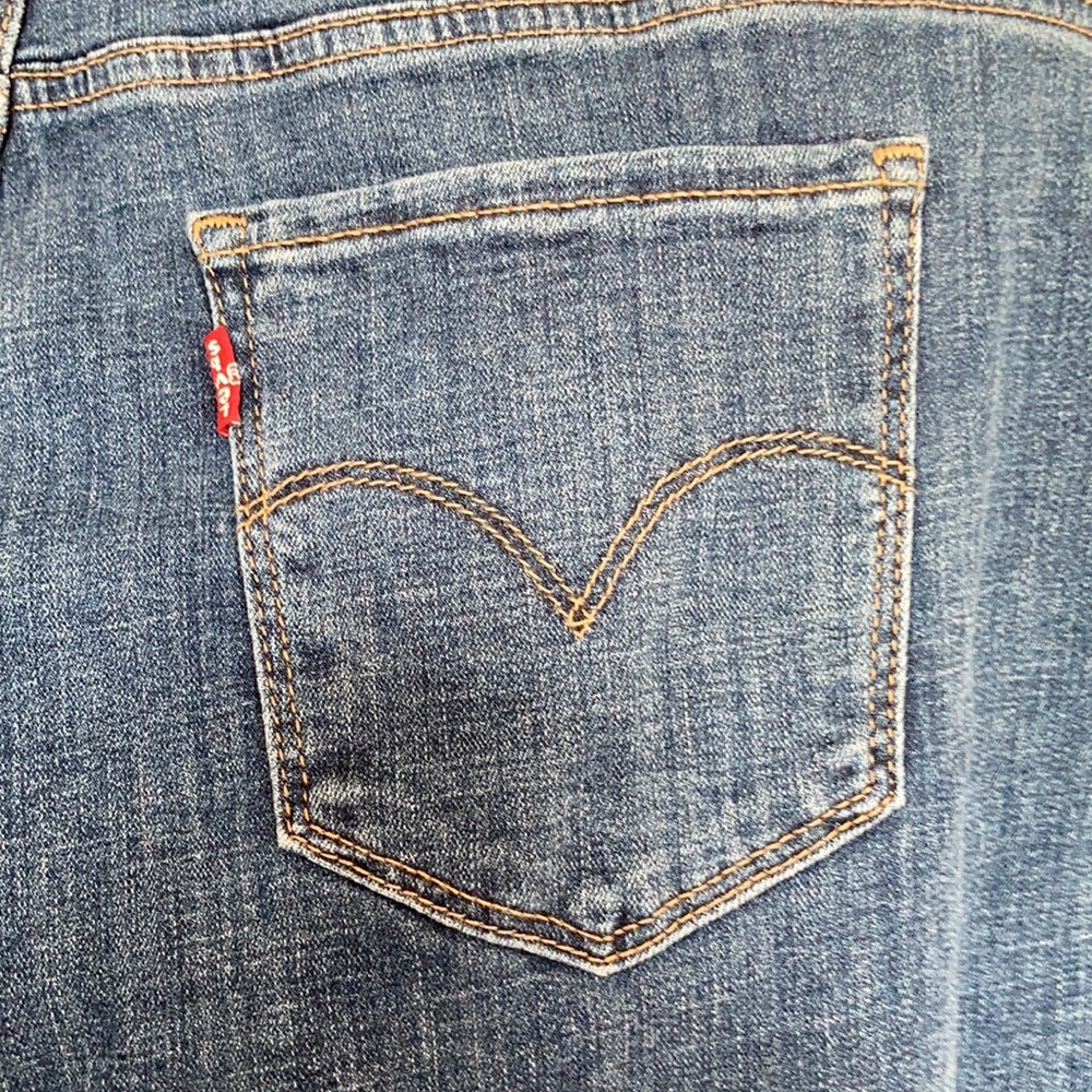 Levi’s 711 mid rise Skinny distressed jean hypersoft 16W - Picture 10 of 17